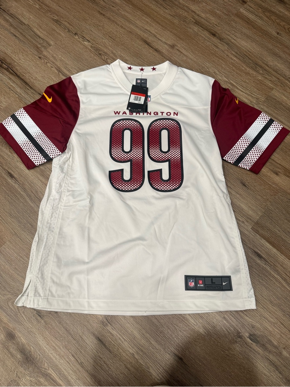 Nike Chase Young #99 Washington Commanders On Field Jersey White Men NFL NWT